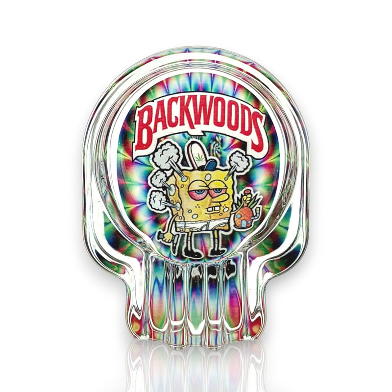 Crystal Skull Glass Ashtray – 6-Piece Display Glass Ashtray Super Supplys Inc