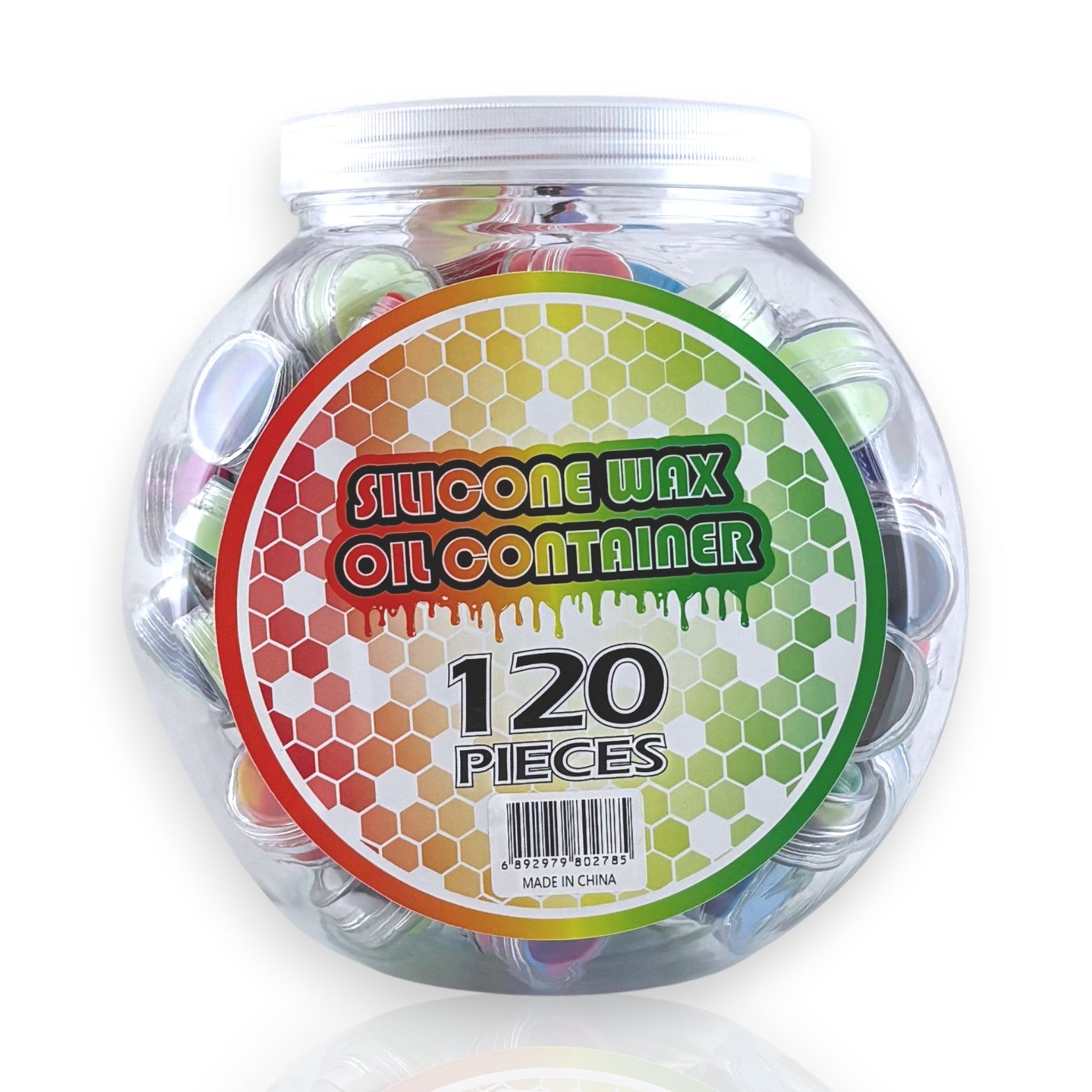 O 2ml Silicone & Acrylic Wax Containers - 120PCS