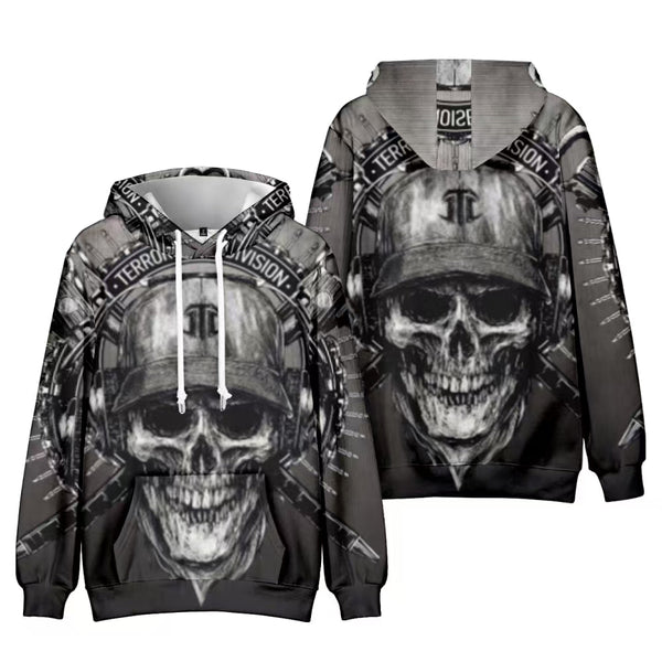 Terror Division Skull Hoodie_0