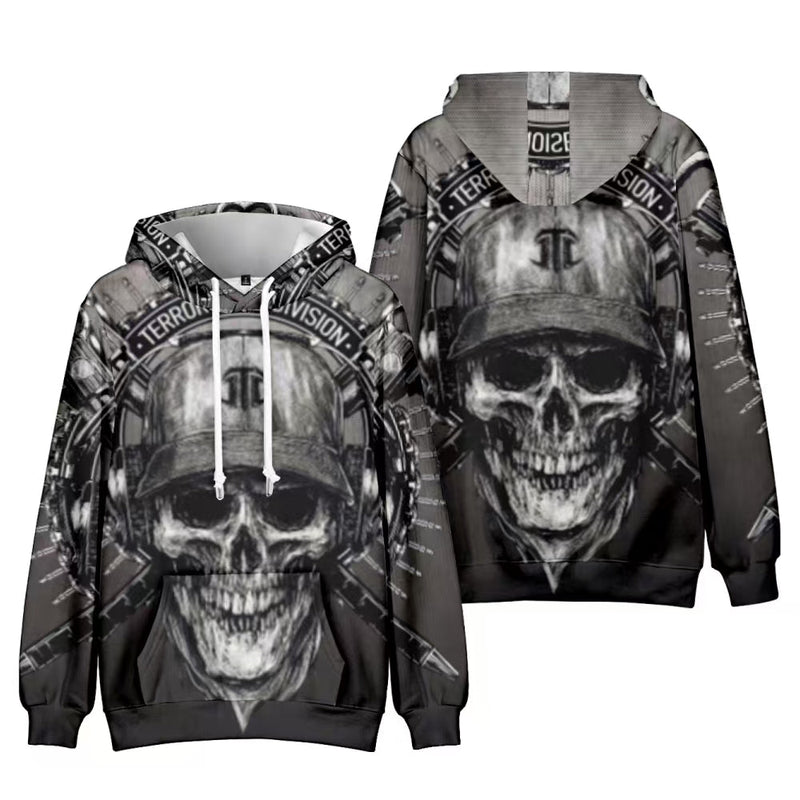 Terror Division Skull Hoodie_0