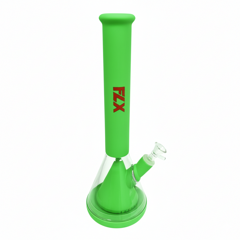 FLX | G600 – 14″ Silicone Condenser Bong Silicone Bongs Bestfive Enterprise Ltd. Green