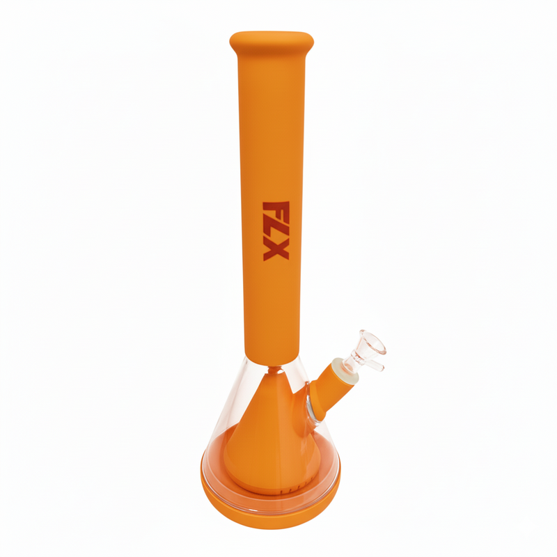FLX | G600 – 14″ Silicone Condenser Bong Silicone Bongs Bestfive Enterprise Ltd. Orange
