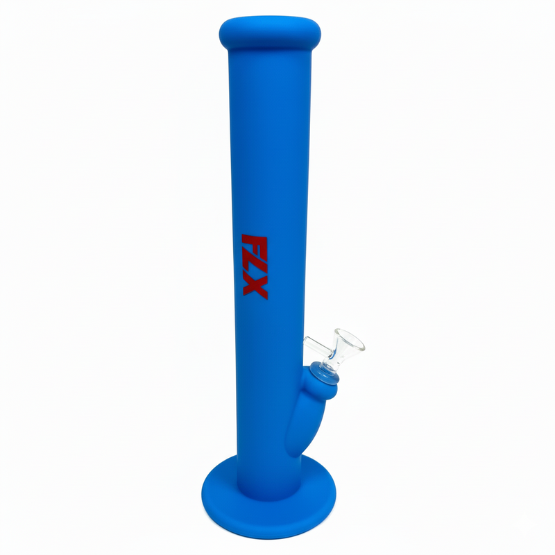 FLX | 114 – 14" Silicone Transistor Bong Resin · Silicone · Plastic Bong Bestfive Enterprise Ltd. Blue
