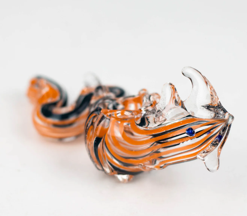 7" Dragon shape insideout PIPE [PIP186] Glass Pipe NIBO Distribution