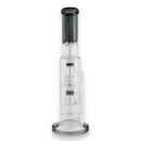 17" Straight Shooter with Dual Dome Matrix Percolators Glass Bong Super Supplys Inc