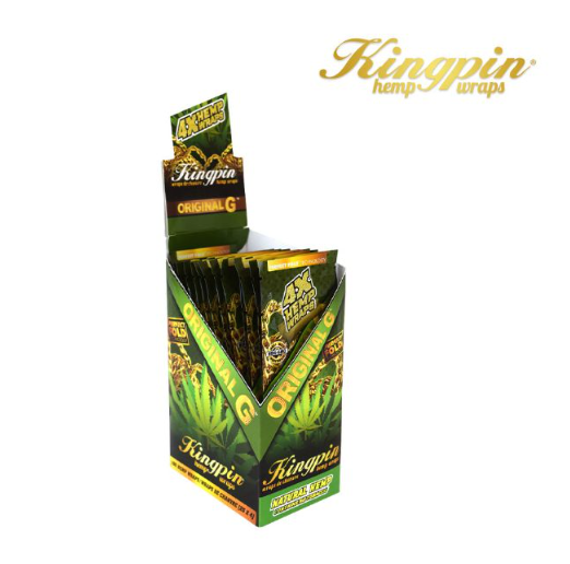 KINGPIN HEMP WRAPS 25*4 [ SMK916 ] Leaf Wrap NIBO Distribution OGNATURAL