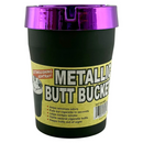 Metallic Cigarette Butt Buckets - 12PCS In Display Plastic Ashtray Super Supplys Inc