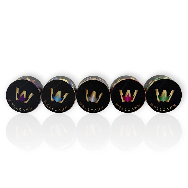 Wellcann | 50mm Metal Tobacco Grinders – 12-Piece Display Set Display Pack Super Supplys Inc