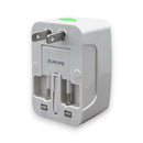 All-in-One International Travel Adapter with Surge Protection Adapter Super Supplys Inc