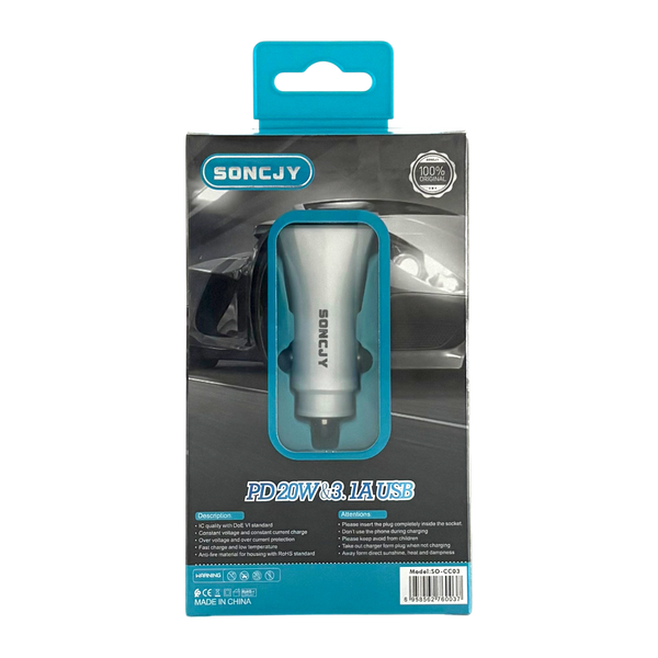 Dual-Port Car Charger Adapter Adapter Super Supplys Inc