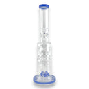 16" Straight Shooter Water Pipe with Screw Percolators - Celeste Glass Bong Super Supplys Inc