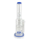 16" Straight Shooter Water Pipe with Screw Percolators - Celeste Glass Bong Super Supplys Inc