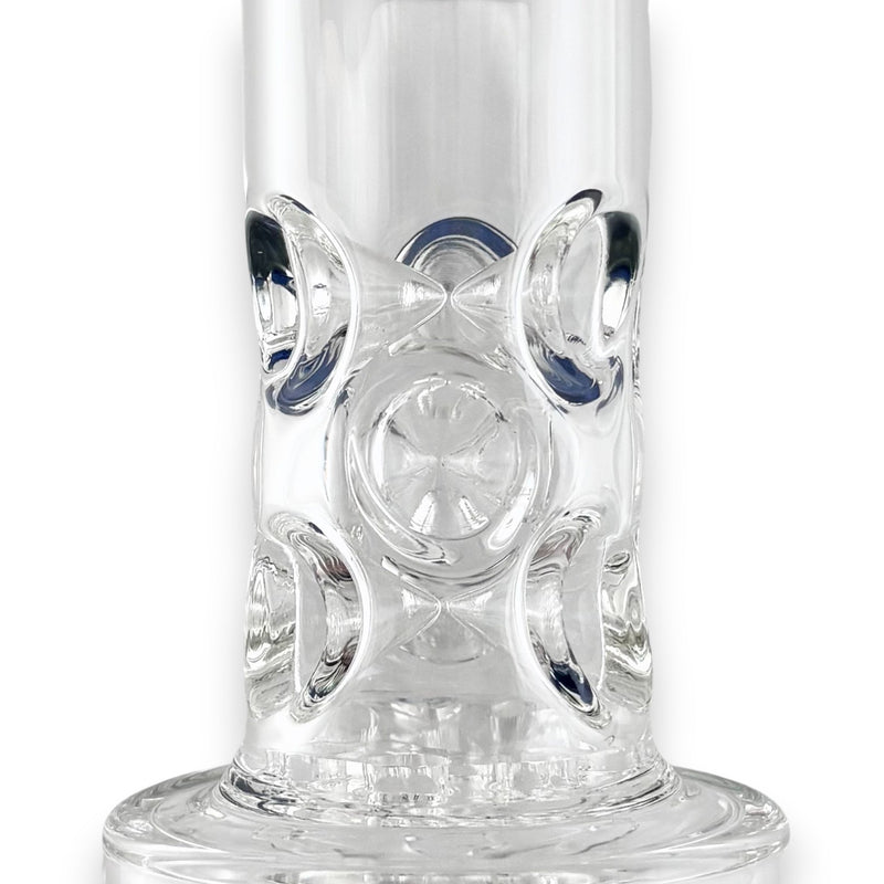 16" Straight Shooter Water Pipe with Screw Percolators - Celeste Glass Bong Super Supplys Inc