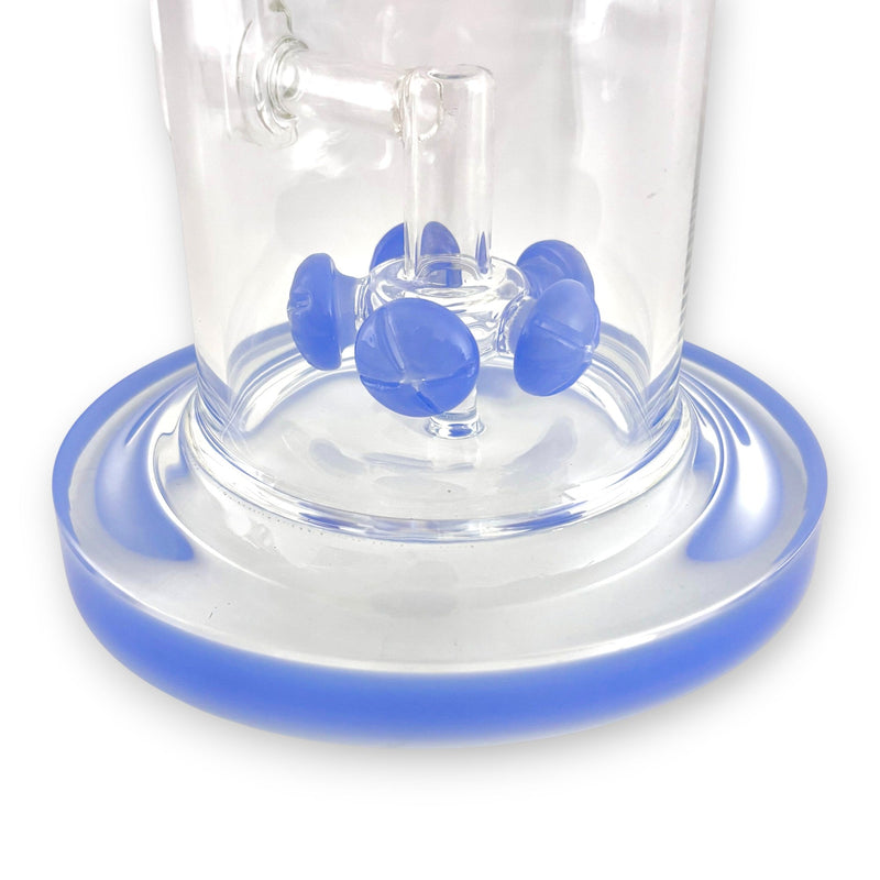 16" Straight Shooter Water Pipe with Screw Percolators - Celeste Glass Bong Super Supplys Inc