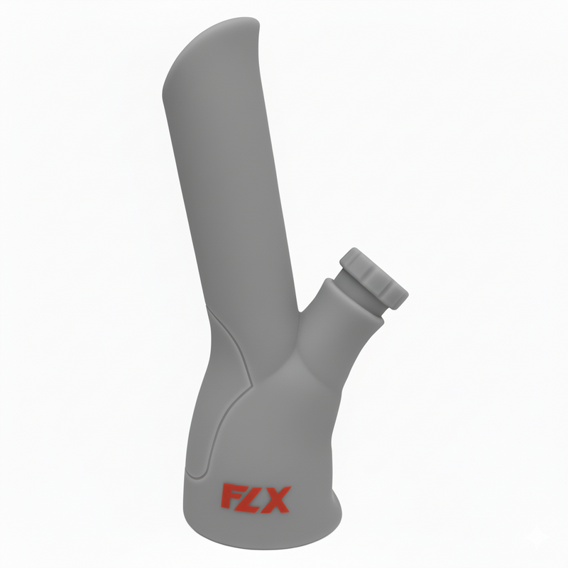 FLX | 200 – 9" Silicone Inductor Bong Resin · Silicone · Plastic Bong Bestfive Enterprise Ltd. Gray