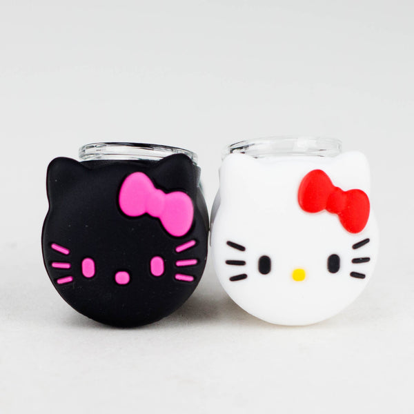 O 4" Kitty Design Silicon and Glass pipe