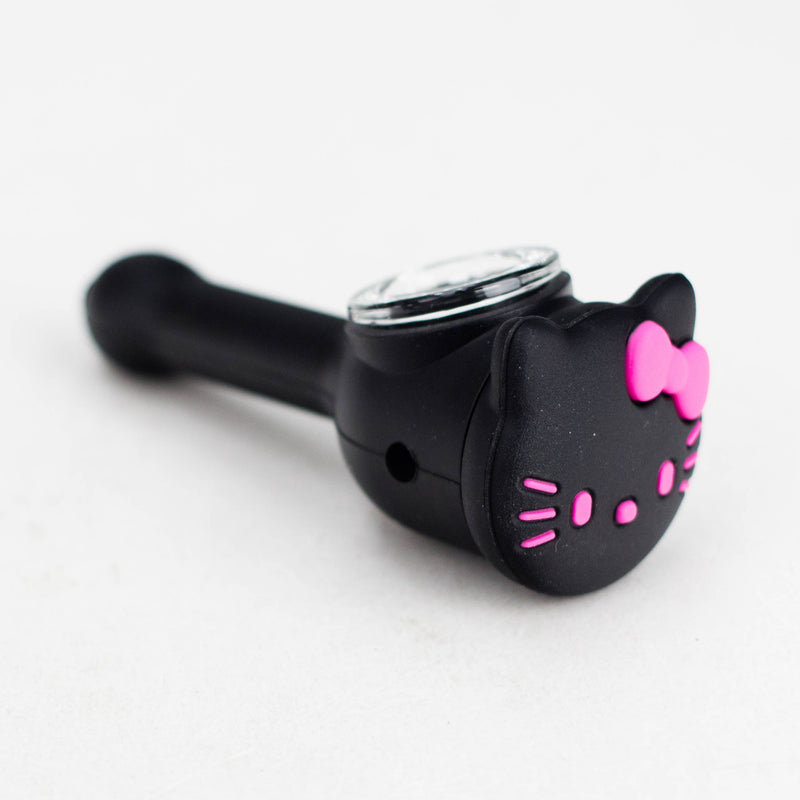 O 4" Kitty Design Silicon and Glass pipe