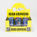 O 1.5" Mushroom Design Metal Grinder 4 Layers Box of 12