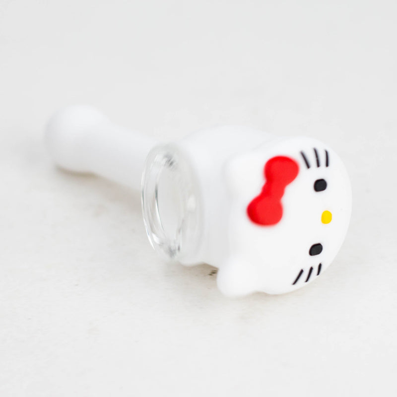 O 4" Kitty Design Silicon and Glass pipe