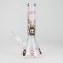 O 10" Catton Girl Design Glass Beaker Bong