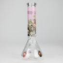 O 10" Catton Girl Design Glass Beaker Bong