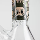 O 10" Catton Girl Design Glass Beaker Bong