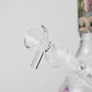 O 10" Catton Girl Design Glass Beaker Bong