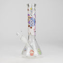 O 10" Catton Girl Design Glass Beaker Bong