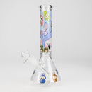 O 10" Catton Girl Design Glass Beaker Bong