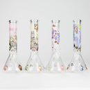 O 10" Catton Girl Design Glass Beaker Bong