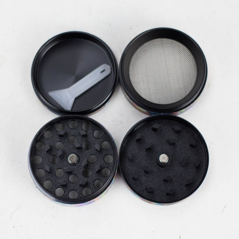 O 1.5" Mushroom Design Metal Grinder 4 Layers Box of 12