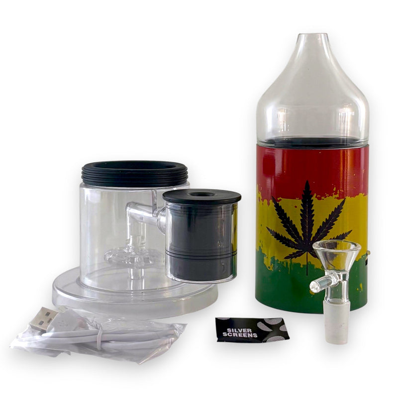 O Electric Lamp Bong Set-Rasta