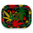 HighVibe 420 Leaf Metal Rolling Trays Tray Super Supplys Inc Design 2