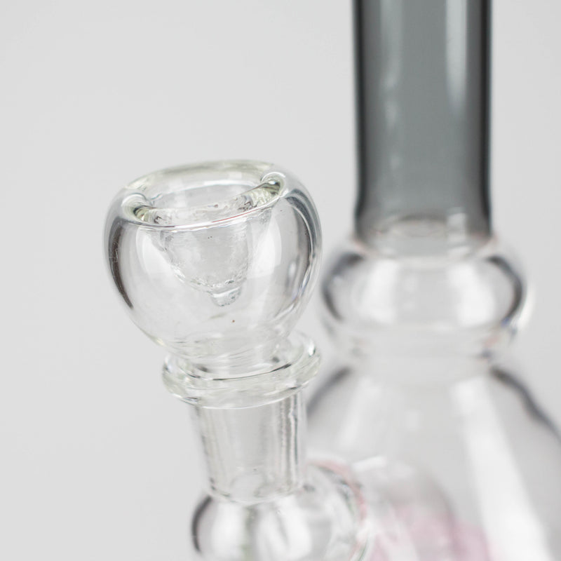 O 6" Cone difuser assorted bong | 14mm Bowl Joint | Stemless Design
