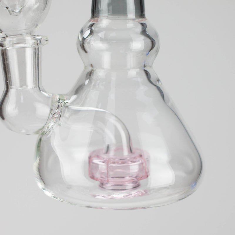 O 6" Cone difuser assorted bong | 14mm Bowl Joint | Stemless Design