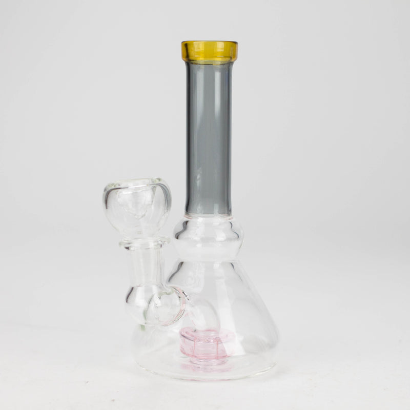 O 6" Cone difuser assorted bong | 14mm Bowl Joint | Stemless Design
