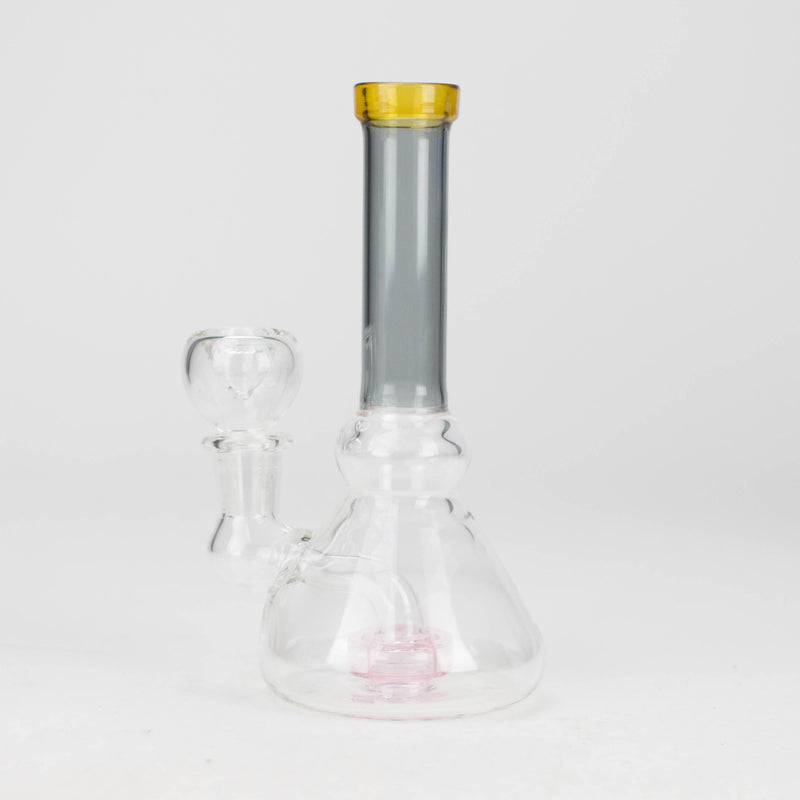 O 6" Cone difuser assorted bong | 14mm Bowl Joint | Stemless Design