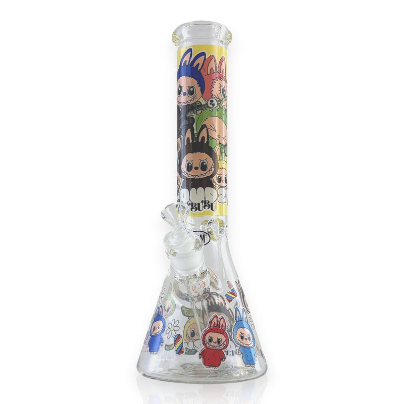 O 14" 7MM “Cute Monster Crew” Heavy-Duty Beaker Water Pipe
