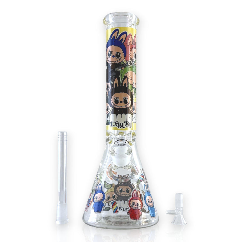 O 14" 7MM “Cute Monster Crew” Heavy-Duty Beaker Water Pipe
