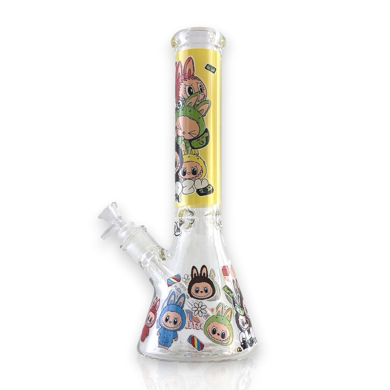 O 14" 7MM “Cute Monster Crew” Heavy-Duty Beaker Water Pipe