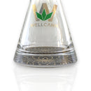 O Wellcann | 16" Heavy-Duty 7MM Beaker Water Pipe – Extra Thick Base-Black