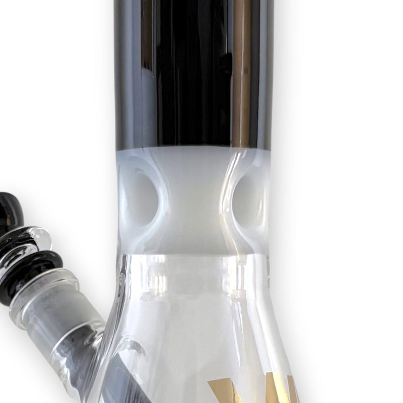 O Wellcann | 16" Heavy-Duty 7MM Beaker Water Pipe – Extra Thick Base-Black