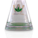 O Wellcann | 16" Heavy-Duty 7MM Beaker Water Pipe – Extra Thick Base-Green
