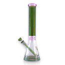 O Wellcann | 16" Heavy-Duty 7MM Beaker Water Pipe – Extra Thick Base-Green