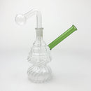 7" Wrinkled Oil Burner Water Bong – Assorted Colors Glass Bong RMG WHOLESALE