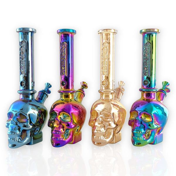 O Fortune | 14" Electroplated 5MM Skull Bong