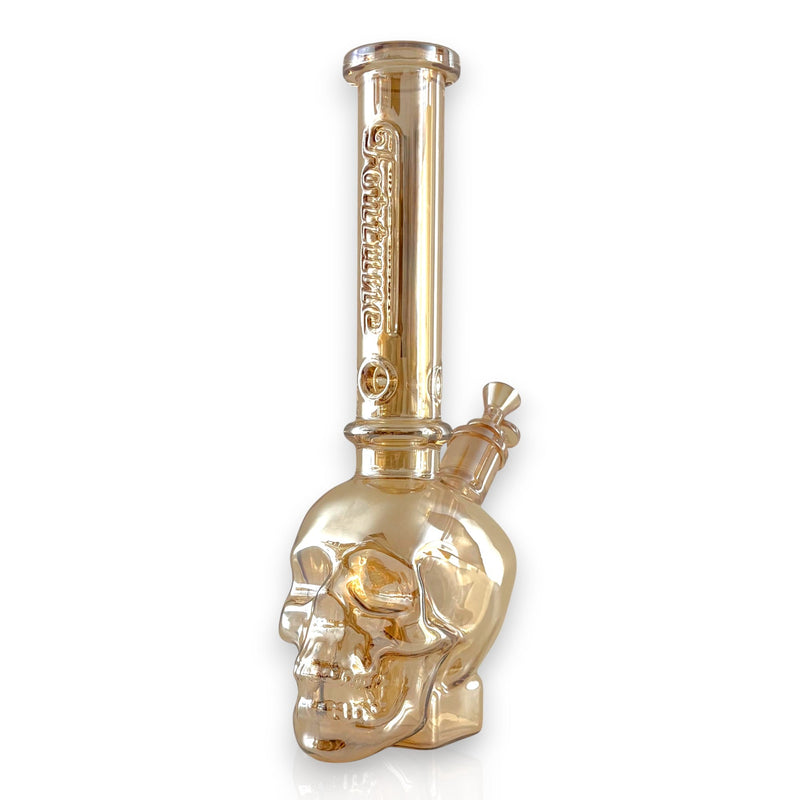 O Fortune | 14" Electroplated 5MM Skull Bong