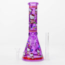 O 10" Glass Beaker Bong With New Kitty Design