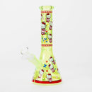O 10" Glass Beaker Bong With New Kitty Design