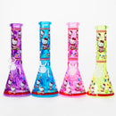 O 10" Glass Beaker Bong With New Kitty Design